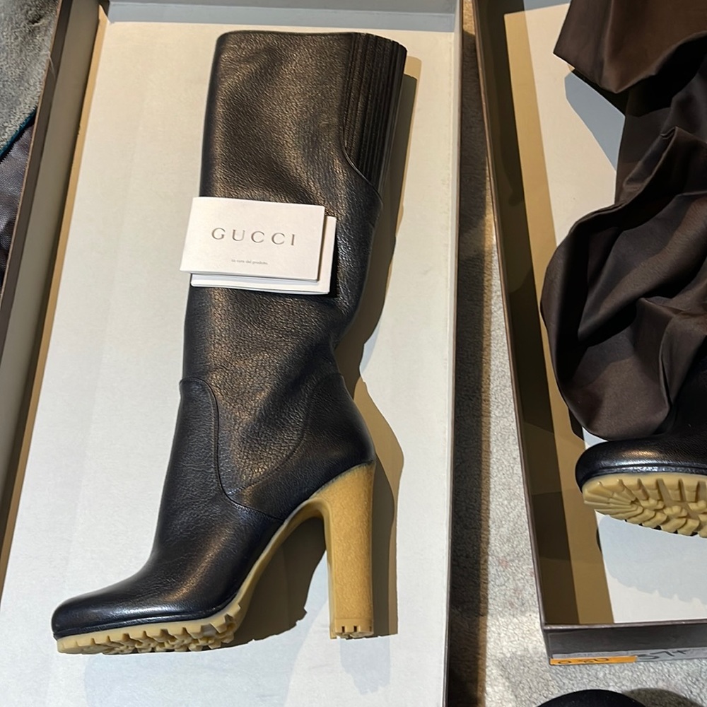 Gucci leather boots